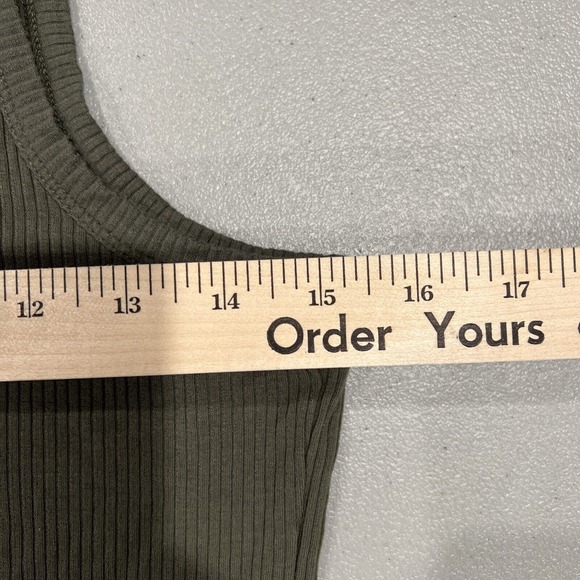 Mossimo Dress Women Extra Small Sleeveless Green Tank‎ Dress Ribbed - Picture 9 of 13